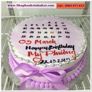 Bánh Sinh Nhật Cuốn Lịch - CL63